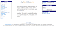 Tablet Screenshot of findshowtickets.com